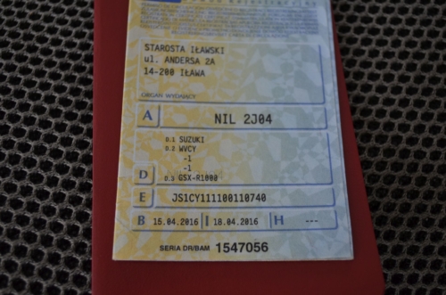 GWARANCJA !!! GSX-R 1000 JEDYNY TAKI ! nr 61 z 100 szt. NA CAŁY ŚWIAT !! VAT 23%